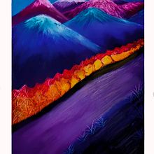 Proyecto final curso de dibujo de paisajes pastel graso. Un progetto di Illustrazione tradizionale di Jeannette Saavedra - 12.06.2022