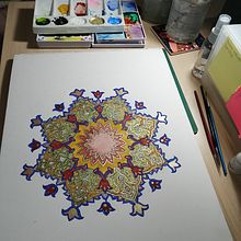 My project for course: Introduction to Islamic Art: Create Biomorphic Patterns. Un projet de Peinture, Création de motifs, Dessin, Aquarelle et Illustration à l'encre de Verena Remmele - 13.06.2022