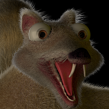 Ice Age´s Scrat. Animation, 3D Animation, 3D Modeling, and Rigging project by Jr Flores Carrillo - 05.01.2022