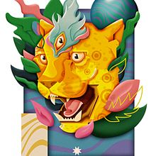 Jaguar. Traditional illustration, Character Design, and Digital Illustration project by Luis Miguel Cisneros Galindo - 06.14.2022