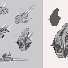 My project for course: Design and Modeling of a 3D Sci-Fi Ship. 3D, 3D Modeling, and 3D Design project by martin.fourny - 06.14.2022