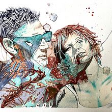 Mein Kursprojekt: Experimentelle Porträts mit Tinte, Tee und Alkohol. Fine Arts, Painting, Drawing & Ink Illustration project by Tina - 06.14.2022