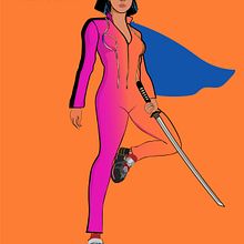 NFT character Super Girl . Ilustrație tradițională, Design de caractere & Ilustrație digitală de Kate Geiduka - 06.14.2022