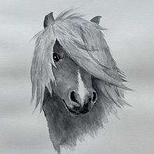 Ina's project for course: Expressive Animal Portraits in Watercolor. Watercolor Painting project by Ina Szabo - 06.14.2022