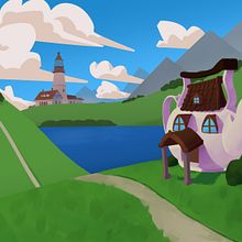 Mi proyecto del curso: Pintura digital de fondos para animación. Projekt z dziedziny Trad, c, jna ilustracja,  Animacja, Ilustracja c, frowa, Malarstwo c i frowe użytkownika leandro_cancro - 14.06.2022