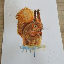 My project for course: Expressive Animal Portraits in Watercolor. Traditional illustration, Watercolor Painting, Realistic Drawing, and Naturalistic Illustration project by khull123 - 06.13.2022