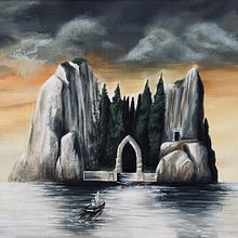 L’île des morts, Bocklïn/ reproduction libre en peinture à l’huile. Fine Arts, Painting, Creativit, and Oil Painting project by Jehanne Pauline - 04.24.2022