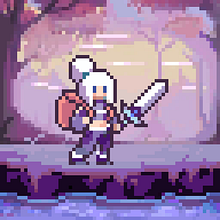 Mi proyecto del curso: Animación de personajes en pixel art para videojuegos. Un proyecto de Animación de personajes, Videojuegos, Pixel art y Desarrollo de videojuegos de Gabriela Meza Alvillar - 03.06.2022