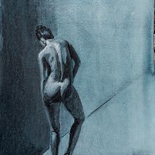 My project for course: Contemporary Drawing of the Human Figure. Een project van Traditionele illustratie,  Beeldende kunst,  Tekening,  Artistieke tekening,  Acr, lschilderij y Anatomisch tekenen van kristofluysmans - 15.06.2022