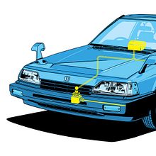 ROAD & TRACK. Un progetto di Illustrazione tradizionale, Illustrazione vettoriale, Illustrazione digitale e Illustrazione editoriale di Alex G. - 23.08.2021