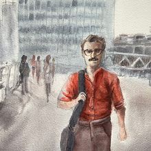 My project for course: Watercolor Illustration: Recreate Your Most Iconic Scenes. Traditional illustration, Fine Arts, Painting, and Watercolor Painting project by lindalid - 06.15.2022