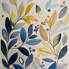 Artistic floral watercolour . Un proyecto de Ilustración tradicional de ROSIMEIRE CABRAL ANJOS - 12.06.2022