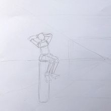 Zaungast. Sketching, and Pencil Drawing project by andreas oberli - 06.15.2022
