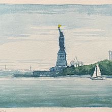 New York City. Watercolor Painting project by John Curtis - 06.15.2022