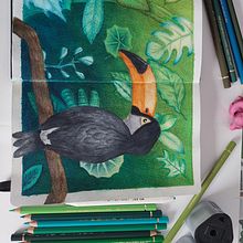Mi proyecto del curso: Acuarela en negativo para ilustración infantil. He decidido repasarlo con lápiz para arreglar los errores ya que es la primera  vez que hago esta técnica. . Projekt z dziedziny Trad, c, jna ilustracja,  Malarstwo, R, sunek ołówkiem, Malowanie akwarelą, Ilustracje dla dzieci i Narracja użytkownika Alicia Pulido Pérez - 15.06.2022