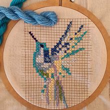 Mi proyecto del curso: Introducción al punto de cruz contemporáneo. Projekt z dziedziny DIY, Upc, cling, Wzornictwo tekst, liów i  Haft użytkownika Teresa Martin - 23.07.2022