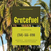 Branding Gratefuel Café. Un progetto di Design, Br, ing, Br, identit, Graphic design, Design di loghi e Social media di Lua Cieza - 31.05.2022
