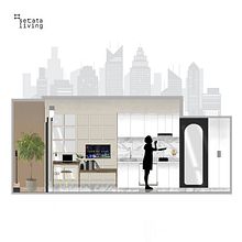 Studio Apartment Interior Design & Build. Interior Design project by Riasty Laksmintari - 04.13.2022