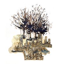 My project for course: Creative Illustration: Play with Unexpected Materials. Traditional illustration, Fine Arts, Painting, Creativit, and Sketchbook project by Gül Günizi - 06.16.2022