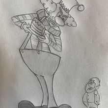 Mi proyecto del curso: Introducción a la creación de personajes estilo cartoon. Projekt z dziedziny Trad, c, jna ilustracja, Projektowanie postaci,  R i sunek użytkownika Bryam Esteban Velasco Novoa - 16.06.2022