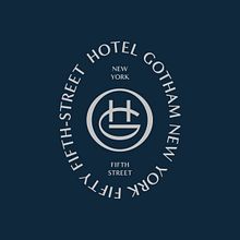 Hotel Gotham  - Brand identity design. Een project van Logo-ontwerp,  Br, ing en identiteit y  Art direction van Alex Aperios - 16.06.2022