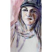 My project for course: Artistic Portrait with Watercolors. Un proyecto de Bellas Artes, Pintura, Pintura a la acuarela y Dibujo de Retrato de ernstangel - 16.06.2022