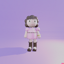Mi proyecto del curso: Creación de personajes kawaii en 3D con Blender . Een project van Traditionele illustratie, Ontwerp van personages, Digitale illustratie,  3D-modellering, Manga y 3D van Marva Angélica Mora Lumbreras - 22.06.2022
