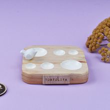 Paletas mezcladoras de madera recuperada. Un projet de Menuiserie, DIY, Illustration traditionnelle, Aquarelle, Peinture gouache , et Design  de Gina y Miguel (Tortolita Inventiva) - 09.11.2020