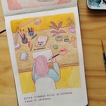 Mi proyecto del curso: Sketchbook para explorar tu estilo de dibujo. Un proyecto de Ilustración tradicional, Bocetado, Creatividad, Dibujo, Pintura a la acuarela, Sketchbook y Pintura gouache de Ingrid Zúñiga - 17.06.2022