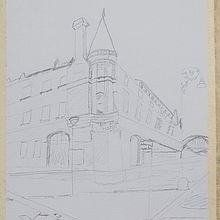  Architectural Sketching with Watercolor and Ink project. Sketching, Drawing, Watercolor Painting, Architectural Illustration, Sketchbook & Ink Illustration project by cristina_mucea - 06.17.2022