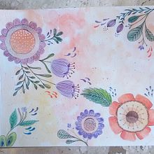 Metamorfose da Aquarela... processo de descoberta.. Traditional illustration, Painting, Watercolor Painting, and Botanical Illustration project by Estela Maris Souza - 06.16.2022