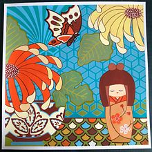 My project for course: Introduction to Gouache: A Chromatic Journey to Japan. Projekt z dziedziny Trad, c, jna ilustracja,  Sztuki piękne,  Malarstwo i Malowanie gwaszami użytkownika Janet Whitmore - 16.06.2022
