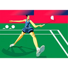 Carolina Marin. Design, Traditional illustration, Character Design, Digital Illustration, and Vector Illustration project by Daniel Calle Brunet - 06.18.2022