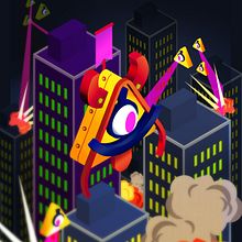 El Ojo Metalico del Mal. - Proyecto para Técnicas Avanzadas de Alustración Vectorial. . Design, Character Design, and Digital Illustration project by Jose Soto - 06.05.2022
