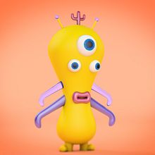mascote / monster. 3D project by Natália Aly - 06.18.2022