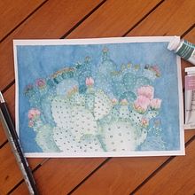 Mi proyecto del curso: Técnicas de acuarela en negativo para ilustración botánica. Traditional illustration, Watercolor Painting, and Botanical Illustration project by Ana Camacho - 06.19.2022