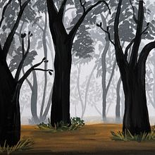 Mi proyecto del curso: Pintura de paisajes atmosféricos con gouache. Un projet de Illustration traditionnelle, Peinture , et Peinture gouache de Maria GrinnAis - 19.06.2022