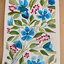 My project for course: Artistic Floral Watercolor: Connect with Nature. Ilustração tradicional, Pintura, Pintura em aquarela e Ilustração botânica projeto de Mary - 19.06.2022