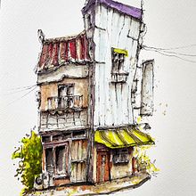My project for course: Expressive Architectural Sketching with Colored Markers. Sketching, Drawing, Architectural Illustration, Sketchbook, Ink Illustration, and Traditional illustration project by jeffcarter121 - 06.18.2022