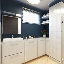 Diseño de Interiores - Baño de Consultorio Médico. Interior Design, 3D, and Architecture project by Mauro Izarra - 01.22.2022