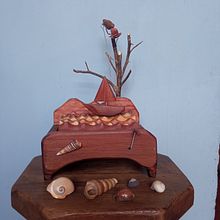Mi proyecto del curso: Autómatas de madera: crea esculturas con movimiento. Een project van Ontwerp van personages, Beeldhouwwerk, Speelgoedontwerp, Art to y Houtbewerking van Gabriela Weil Parodi - 18.06.2022
