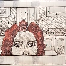 My project for course: Manual Illustration Techniques: Hatching and Dripping. Un proyecto de Diseño de personajes, Bellas Artes, Pintura, Pintura a la acuarela, Dibujo de Retrato y Dibujo artístico de Chiara Orlandini - 20.06.2022