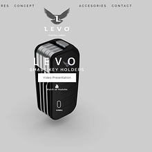 LevoKeyHolders. Een project van  Ontwerp, Grafisch ontwerp, Webdesign, Logo-ontwerp, HTML, CSS y Digitaal ontwerp van Santiago Biosca - 20.06.2022