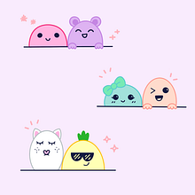 Kawaii Doodles/Illustrations. Un proyecto de Ilustración tradicional y Diseño de Malini Rao - 20.06.2022