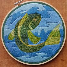 Mijn project van de cursus: Borduren met abstracte ontwerpen en kleuren. Arts, Crafts, Embroider, and Fiber Arts project by charlotte_394890 - 06.20.2022