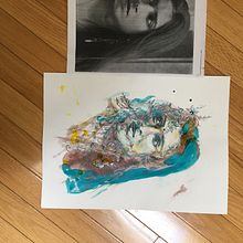 My project for course: Experimental Portraiture with Ink, Tea and Alcohol. Fine Arts, Painting, Drawing & Ink Illustration project by mvkarra24 - 06.20.2022
