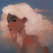 head in the clouds. Traditional illustration project by Tasia M S - 02.18.2021