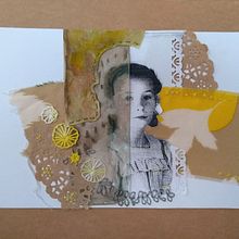 Mi proyecto del curso: Técnicas de bordado experimental sobre papel. Un proyecto de Bellas Artes, Collage, Bordado y Diseño textil de Elena Chiarante - 20.06.2022