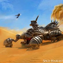 Dune spice harvester. 3D, and Traditional illustration project by cmacias91 - 06.21.2022