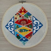Mi proyecto del curso: Bordado contemporáneo con puntos tradicionales mexicanos. Een project van Craft, Borduurwerk y Textielontwerp van inmysha - 21.06.2022
